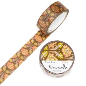 SAIEN | Washi Tape 15 mm x 7 m KIMONO - Zen Arabesque Peony