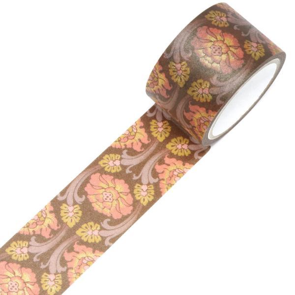 SAIEN | Washi Tape 25 mm x 5 m KIMONO - Zen Arabesque Peony - Imagen 2