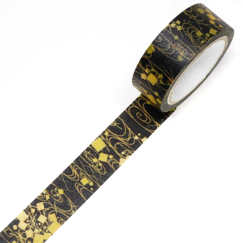 SAIEN | Washi Tape 15 mm x 7 m KIMONO - Zen Kirikane - Imagen 4