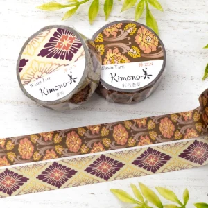 SAIEN | Washi Tape 15 mm x 7 m KIMONO - Zen Arabesque Peony