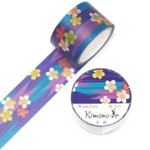 SAIEN | Washi Tape 25 mm x 5 m KIMONO - Yuu Arrow pattern