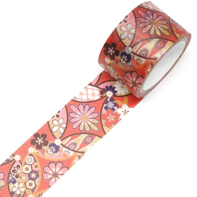 SAIEN | Washi Tape 25 mm x 5 m KIMONO - Yuu Cloisonne - Imagen 3