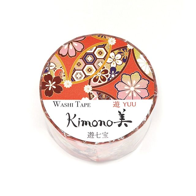 SAIEN | Washi Tape 25 mm x 5 m KIMONO - Yuu Cloisonne - Imagen 4