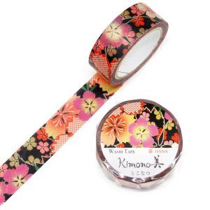 SAIEN | Washi Tape 15 mm x 7 m KIMONO - Hana Dianthus