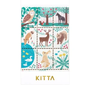 KING JIM | Washi Tape Precortado KITTA SPECIAL - Sello Animal