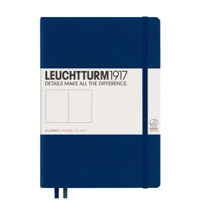 LEUCHTTURM1917 | Cuaderno A5 Liso MEDIUM - Azul Marino