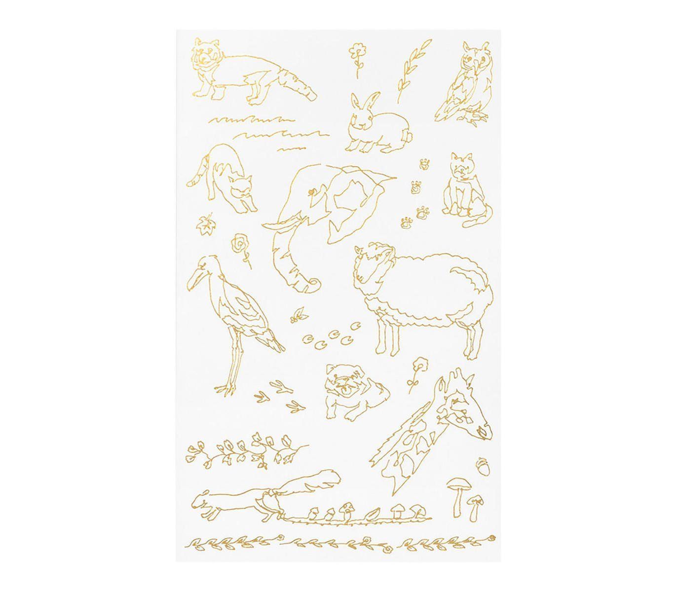 MIDORI | Pegatinas Transferibles FOIL 2619 - Land Animals - Imagen 4