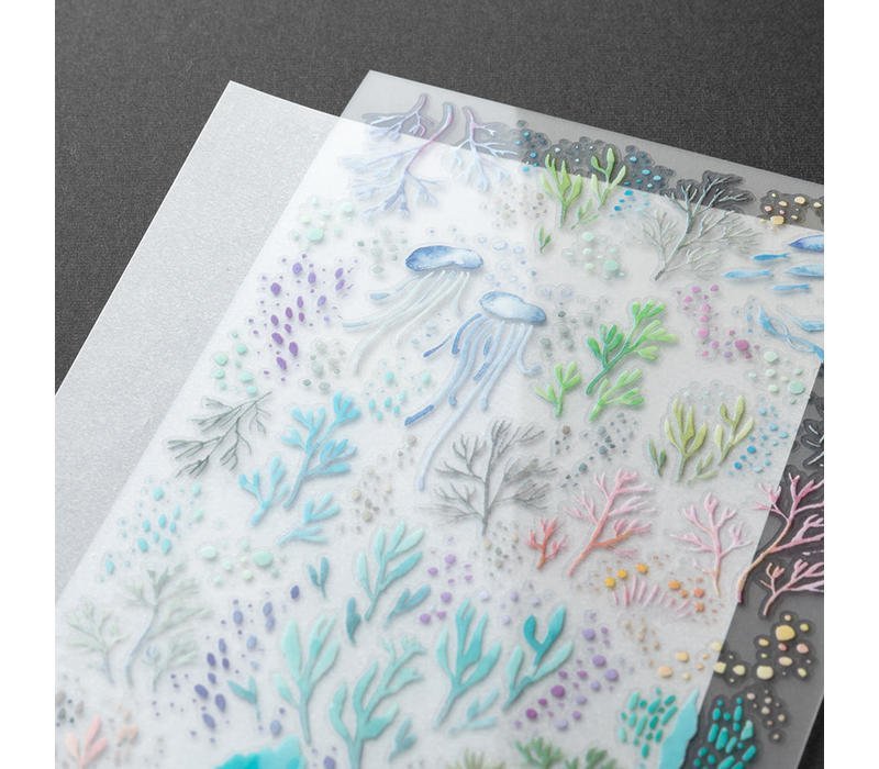 MIDORI | Pegatinas Transferibles 2636 - Watercolor Sea - Imagen 2