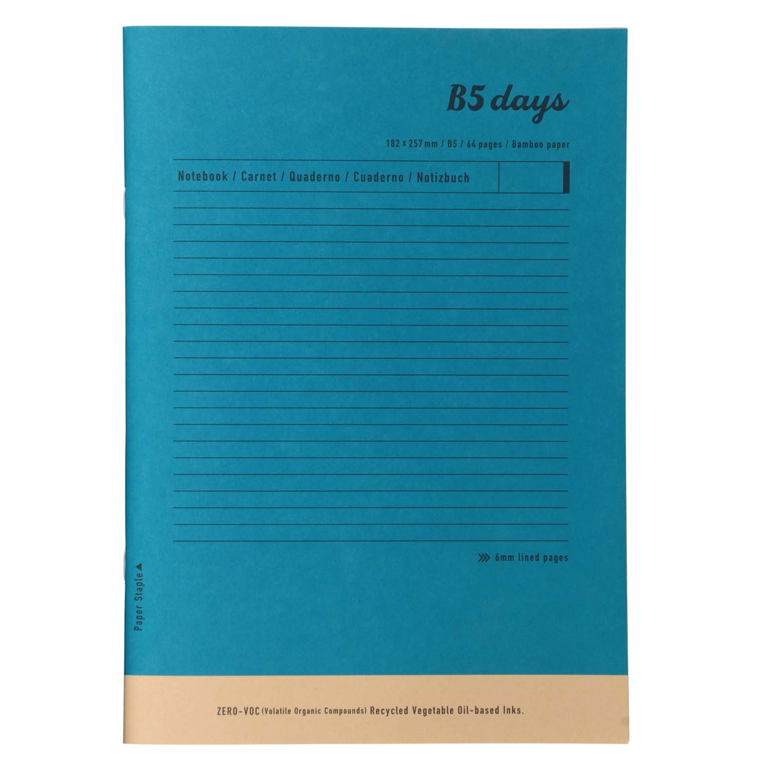 MARK'S Days | Cuaderno B5 Rayado Bamboo Paper – Blue