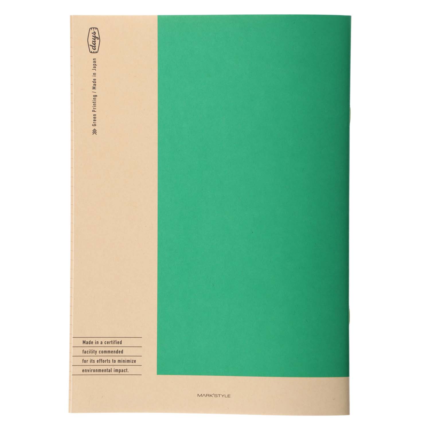 MARK'S Days | Cuaderno B5 Rayado Bamboo Paper – Green - Imagen 2