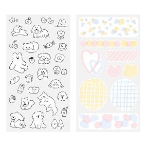 MIDORI | Pegatinas Sticker Collection 2 hojas - Cute motif