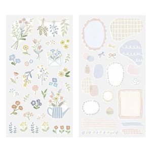 MIDORI | Pegatinas Sticker Collection 2 hojas - Flower
