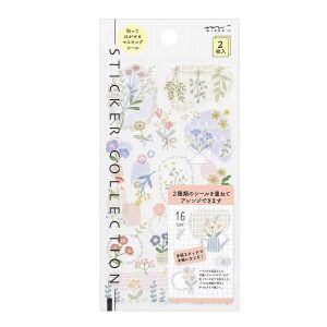 MIDORI | Pegatinas Sticker Collection 2 hojas - Flower