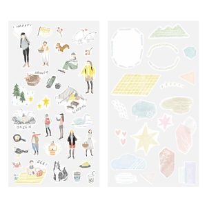 MIDORI | Pegatinas Sticker Collection 2 hojas - Going out