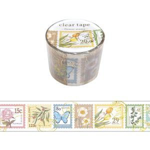 MIND WAVE | Masking Tape 30 mm x 3 m CLEAR Flower Stamp - No 95167