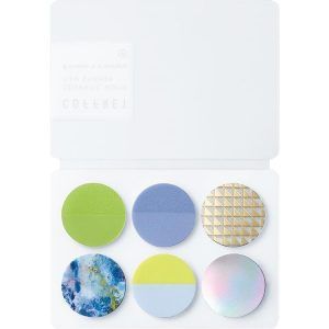KING JIM | Pegatinas Coffret COSMETIC MOTIF - Circle Chiffon Yellow