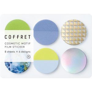 KING JIM | Pegatinas Coffret COSMETIC MOTIF - Circle Chiffon Yellow