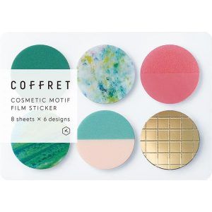 KING JIM | Pegatinas Coffret COSMETIC MOTIF - Circle Forest Green