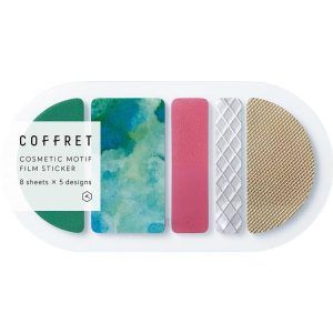 KING JIM | Pegatinas Coffret COSMETIC MOTIF - Round Forest green