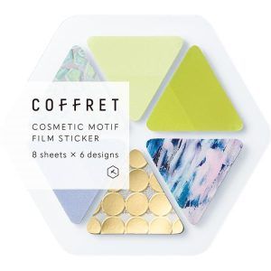 KING JIM | Pegatinas Coffret COSMETIC MOTIF - Triangle Chiffon Yellow