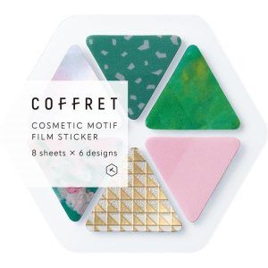 KING JIM | Pegatinas Coffret COSMETIC MOTIF - Triangle Forest green