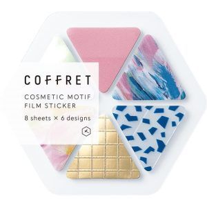 KING JIM | Pegatinas Coffret COSMETIC MOTIF - Triangle Pink Float