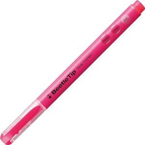 KOKUYO | Subrayador Doble Punta BEETLE Tip 3 Way - Rosa