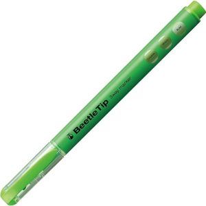 KOKUYO | Subrayador Doble Punta BEETLE Tip 3 Way - Verde