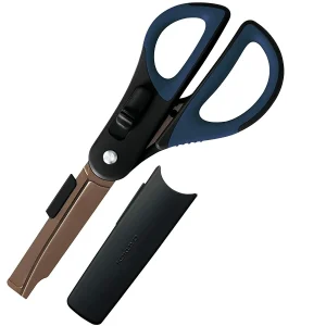 KOKUYO | Tijeras y Cutter 2 Way HAKOAKE - Titanio Negro