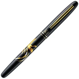 KURETAKE | Pluma Fude Pen URUSHI - MAKI-E Fénix Negro