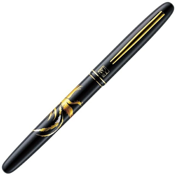KURETAKE | Pluma Fude Pen URUSHI - MAKI-E Fénix Negro