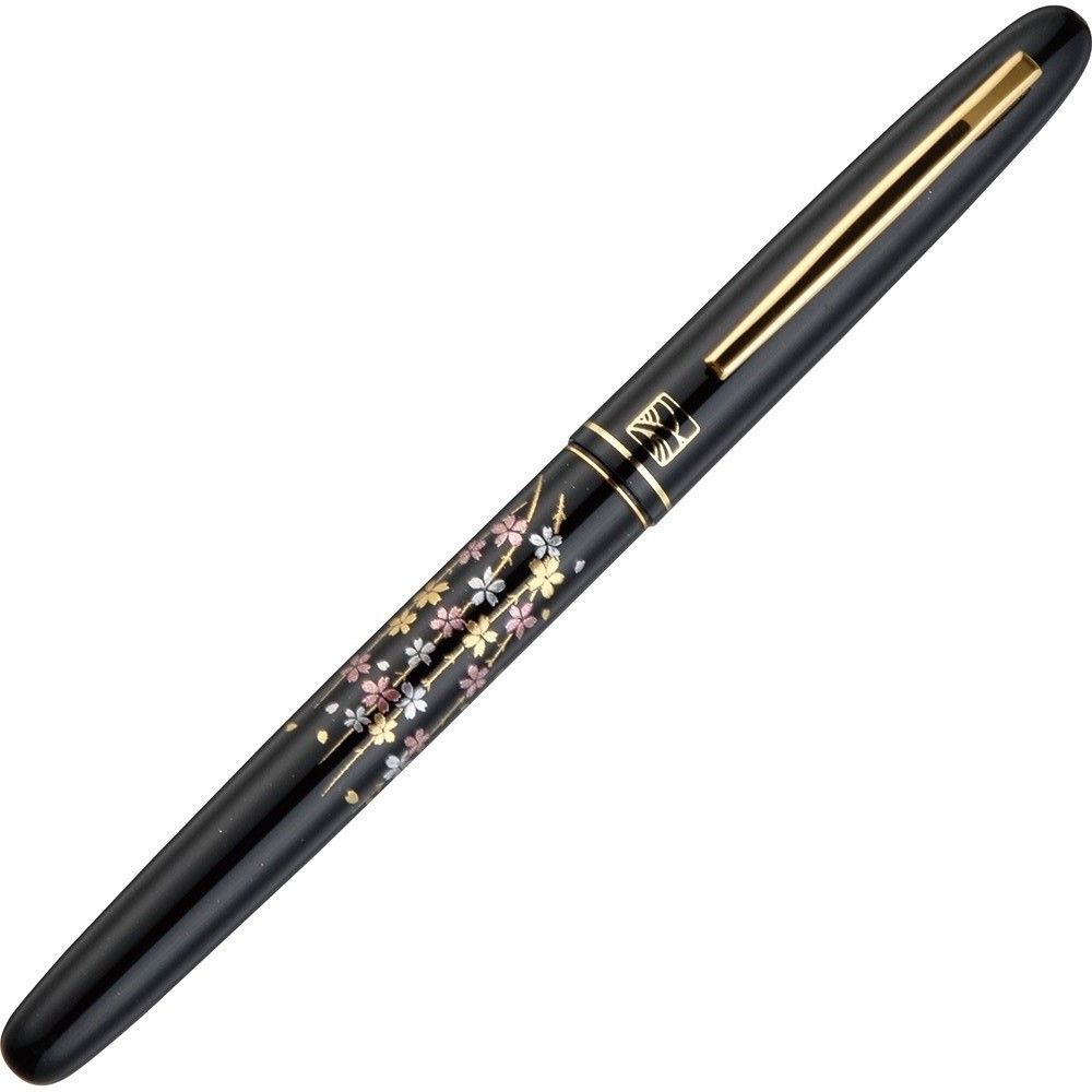 KURETAKE | Pluma Fude Pen URUSHI - MAKI-E Flor del Cerezo Llorón