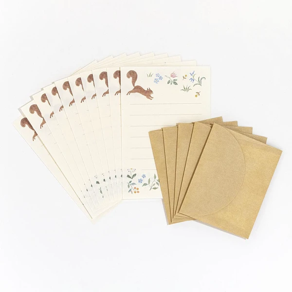 NB CO. | Set Mini Cartas (10) y Sobres (5) MICHIKUSA - Noix - Imagen 2