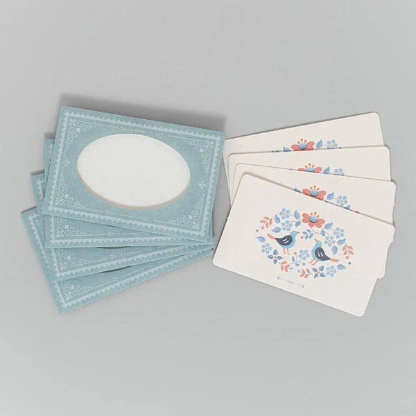 NB CO. | Set Mini Tarjetas y Sobres Troquelados (4) ANTIK PIAC - Blue - Imagen 2
