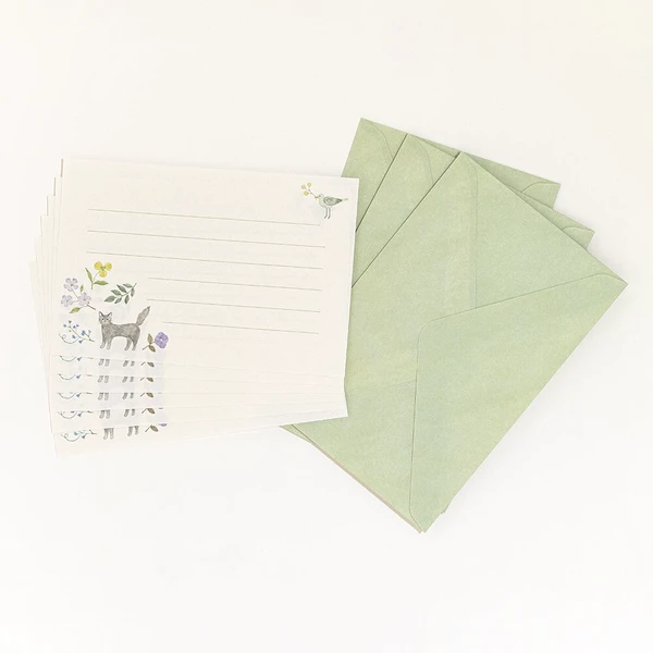NB CO. | Set de Cartas (6) y Sobres (3) A6 MICHIKUSA - Herbe - Imagen 2