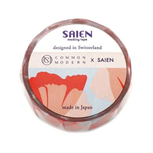 SAIEN | Masking Tape 15 mm x 7 m COMMON MODERN - Ginko Pop Valencia