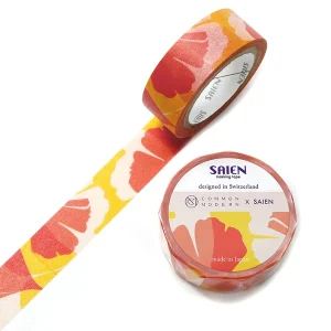 SAIEN | Masking Tape 15 mm x 7 m COMMON MODERN - Ginko Pop Valmer