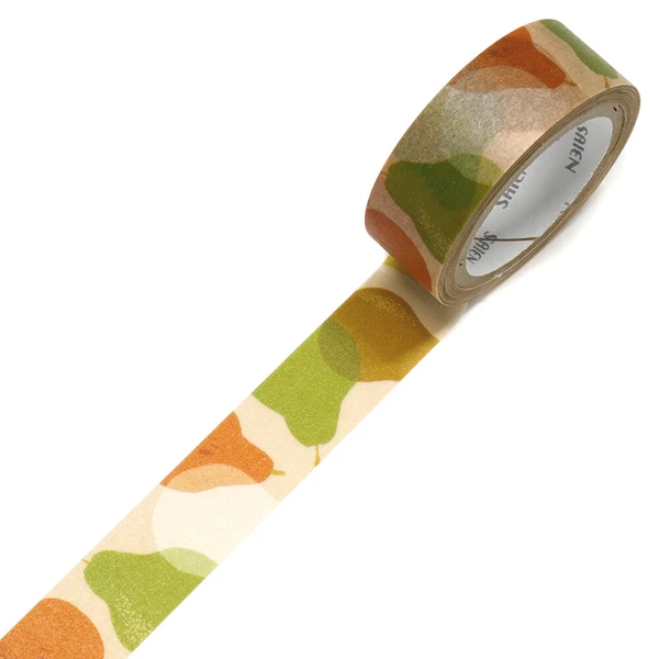 SAIEN | Masking Tape 15 mm x 7 m COMMON MODERN - In Season Poires - Imagen 3
