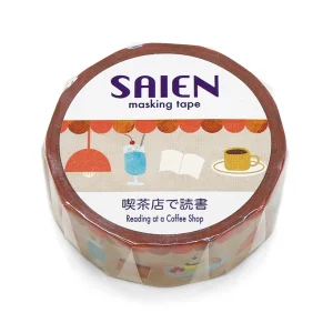 SAIEN | Masking Tape 15 mm x 7 m - Reading at a Coffee Shop