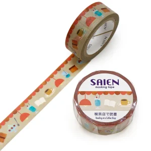 SAIEN | Masking Tape 15 mm x 7 m - Reading at a Coffee Shop