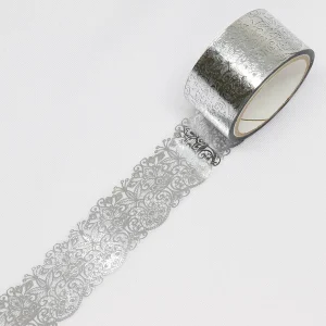 SAIEN | Masking Tape 20 mm x 3 m DECORATION TAPE MONDE - Silver Elegance