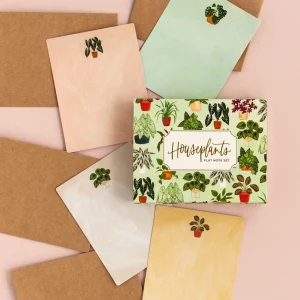 1CANOE2 | Set 20 Tarjetas Ilustradas y 20 Sobres - Houseplants