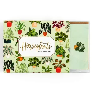 1CANOE2 | Set 20 Tarjetas Ilustradas y 20 Sobres - Houseplants