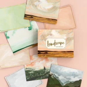 1CANOE2 | Set 20 Tarjetas Ilustradas y 20 Sobres - Landscape