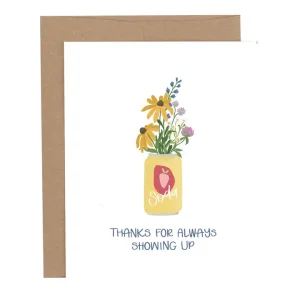 1CANOE2 | Tarjeta Felicitación - Thanks for Always Showing up