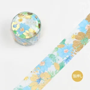 BGM | Masking Tape 20 mm x 5 m FLOWER MELODY - American Blue