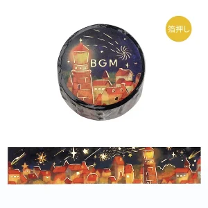 BGM | Masking Tape 20 mm x 5 m METEOR NIGHT - Warm Lights