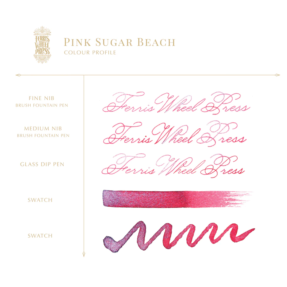 FERRIS WHEEL PRESS | Tintero Vidrio 38 ml - EVERYDAY SHIMMER Pink Sugar Beach