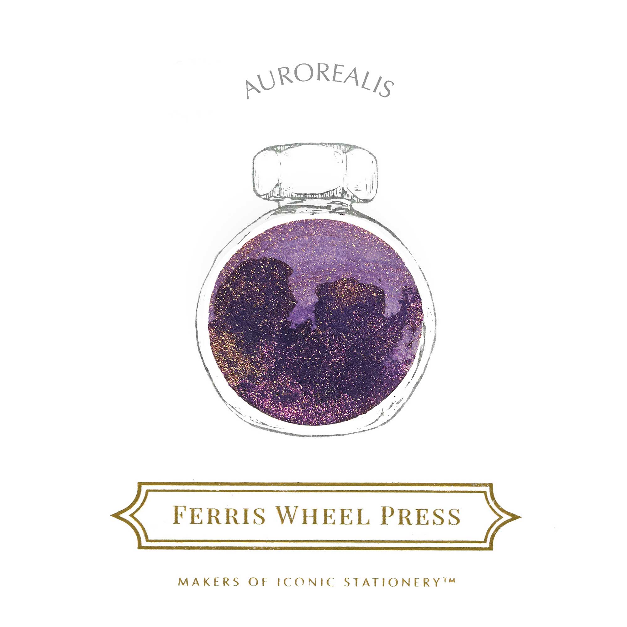 FERRIS WHEEL PRESS | Tintero Vidrio 38 ml - SHIMMER Aurorealis - Imagen 2