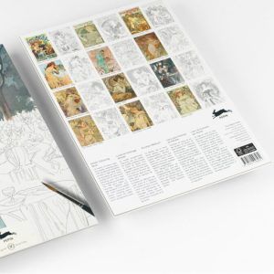 THE PEPIN PRESS | Libro A3 ilustraciones para colorear - Alphonse Mucha